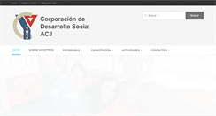Desktop Screenshot of corporacionacj.cl